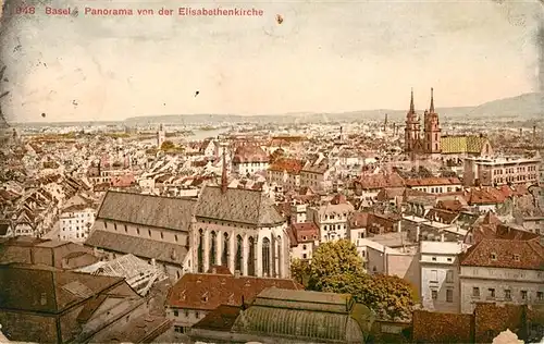 AK / Ansichtskarte Basel BS Blick von der Elisabethenkirche Kat. Basel
