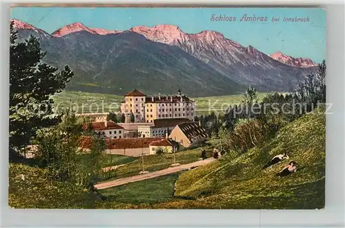 AK / Ansichtskarte Innsbruck Schloss Ambras Alpenpanorama Kat. Innsbruck