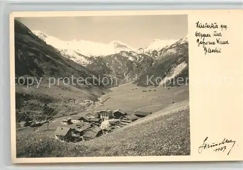 AK / Ansichtskarte Hintertux Zillertal Landschaftspanorama gegen Olperer und Gefrorene Wand Zillertaler Alpen Kat. Tux