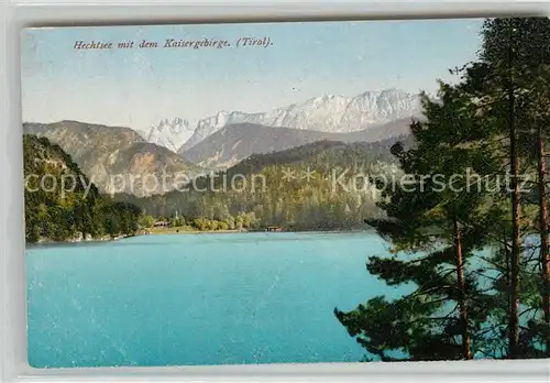 AK / Ansichtskarte Hechtsee Landschaftspanorama mit Kaisergebirge Photochromiekarte Nr 14206 Kat. Kufstein