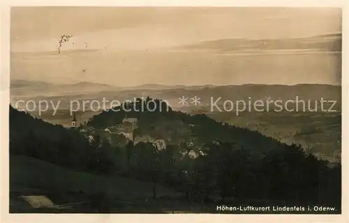 AK / Ansichtskarte Lindenfels Odenwald Panorama Kat. Lindenfels