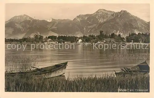 AK / Ansichtskarte Felden Chiemsee Seepanorama Kat. Bernau a.Chiemsee