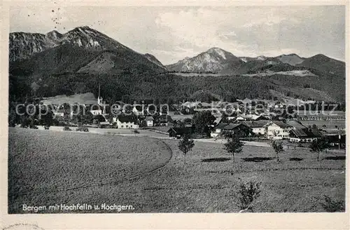 AK / Ansichtskarte Bergen Chiemgau mit Hochfelln und Hochgern Kat. Bergen