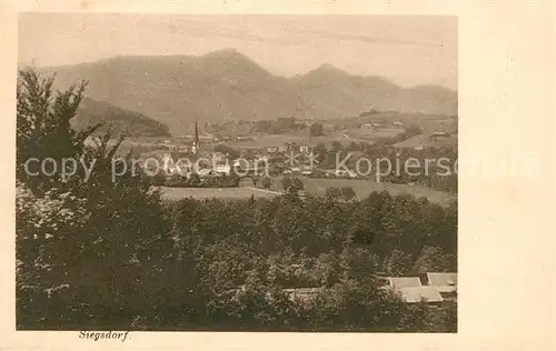 AK / Ansichtskarte Siegsdorf Oberbayern Panorama Kat. Siegsdorf