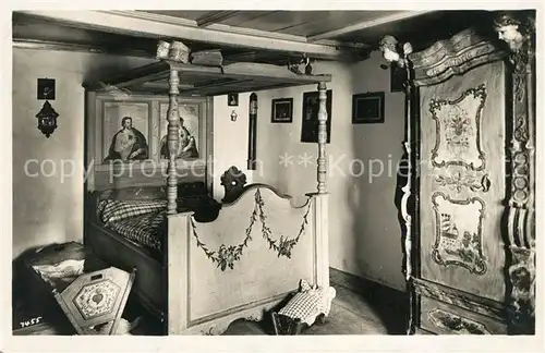 AK / Ansichtskarte Sonthofen Oberallgaeu Heimat Museum Himmelbett Kat. Sonthofen