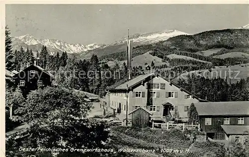 AK / Ansichtskarte Walserschanz Kleinwalsertal Grenzwirtshaus Walserschanz Kat. 