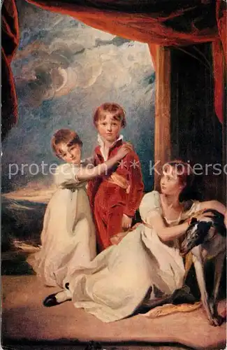 AK / Ansichtskarte Kuenstlerkarte Thomas Lawrence Portrait des Enfants Fluyder  Kat. Kuenstlerkarte