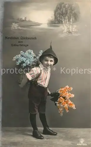 AK / Ansichtskarte Foto SBW RPH Nr. 5967 68 Geburtstag Kind Blumen 