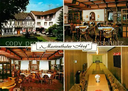 AK / Ansichtskarte Marienthal Westerwald Hotel Restaurant Marienthaler Hof Kat. Seelbach bei Hamm (Sieg)