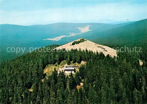 AK / Ansichtskarte Lusen Bayerischer Wald Fliegeraufnahme Schutzhaus CSSR