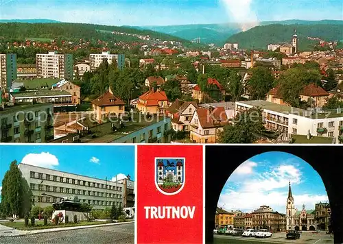 AK / Ansichtskarte Trutnov Pamatnik osvobozeni s budovou ONV  Kat. Trautenau