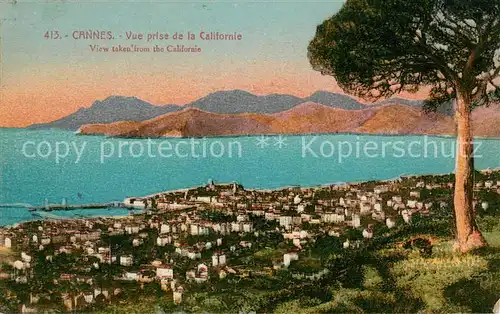 AK / Ansichtskarte Cannes Alpes Maritimes Vue prise de la Californie Kat. Cannes