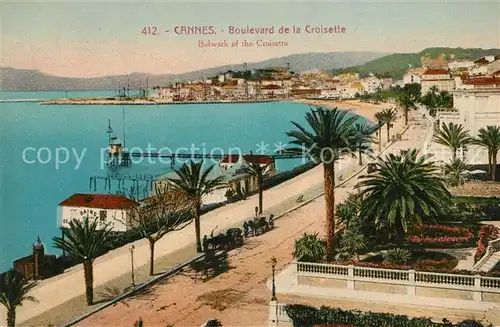 AK / Ansichtskarte Cannes Alpes Maritimes Boulevard de la Croisette Kat. Cannes