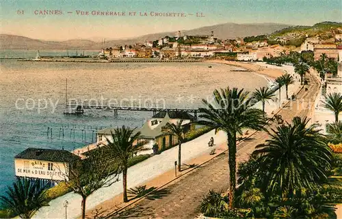 AK / Ansichtskarte Cannes Alpes Maritimes Vue generale et la Croisette Kat. Cannes