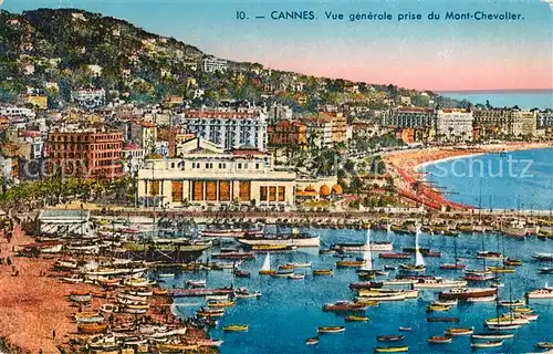 AK / Ansichtskarte Cannes Alpes Maritimes Vue generale prise du Mont Chevalier Kat. Cannes