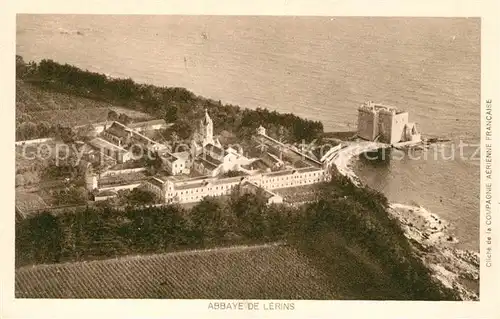 AK / Ansichtskarte Cannes Alpes Maritimes Abbaye de Lerins Vue aerienne Kat. Cannes