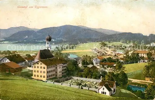 AK / Ansichtskarte Gmund Tegernsee Panorama Kat. Gmund a.Tegernsee