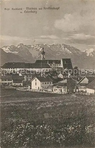 AK / Ansichtskarte Murnau Staffelsee mit Krottenkopf und Esterberg