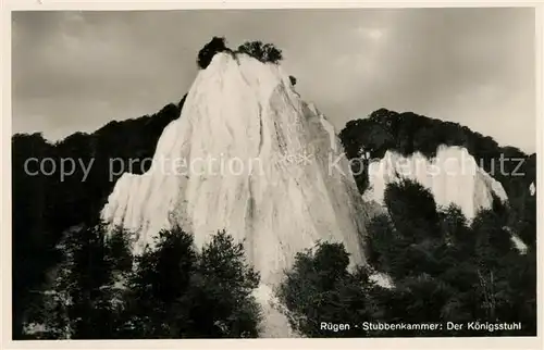 AK / Ansichtskarte Stubbenkammer Ruegen Koenigsstuhl Kreidefelsen Kat. Sassnitz