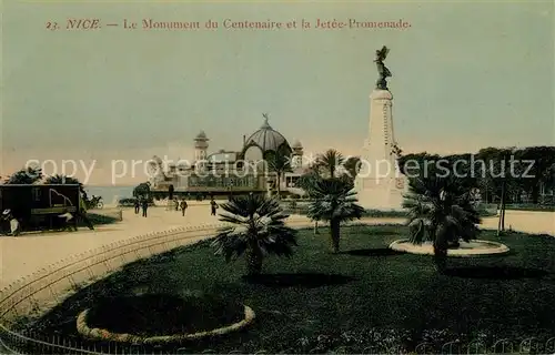 AK / Ansichtskarte Nice Alpes Maritimes Monument du Centenaire et la Jetee Promenade Cote d Azur Kat. Nice