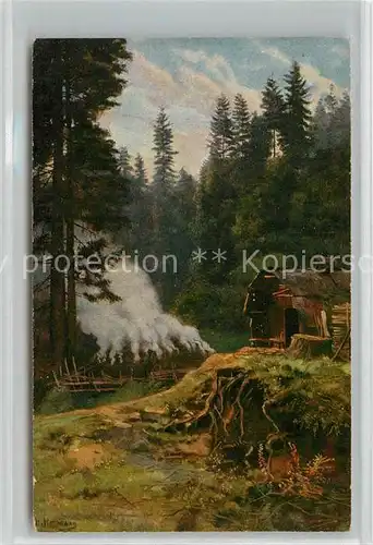 AK / Ansichtskarte Hoffmann Heinrich Koehler im Schwarzwald  Kat. Kuenstlerkarte