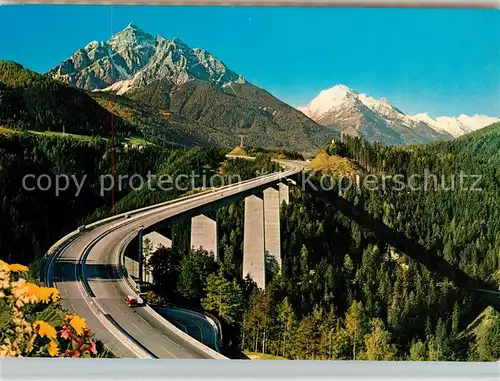 AK / Ansichtskarte Bruecken Bridges Ponts Europabruecke Innsbruck Serles 