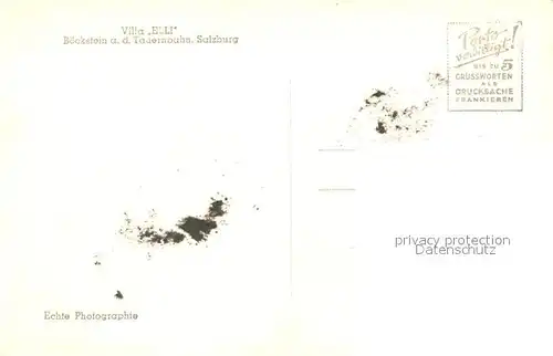 AK / Ansichtskarte Boeckstein Villa Elli  Kat. Bad Gastein