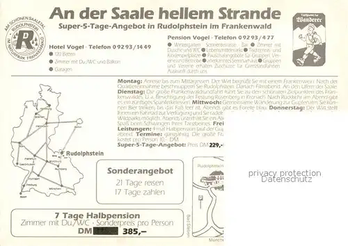 AK / Ansichtskarte Rudolphstein Gasthof Vogel Kat. Berg