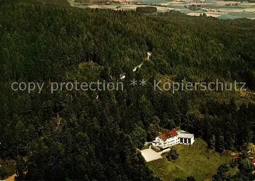 AK / Ansichtskarte Roetz Niederbayern Fliegeraufnahme Pension und Gaststaette Bergfried Kat. Schoenberg