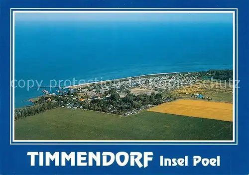 AK / Ansichtskarte Timmendorf Insel Poel Fliegeraufnahme Kat. Insel Poel