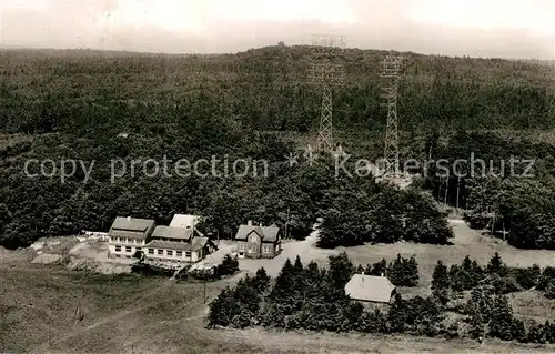 AK / Ansichtskarte Hoherodskopf Berggasthof Fliegeraufnahme Kat. Schotten