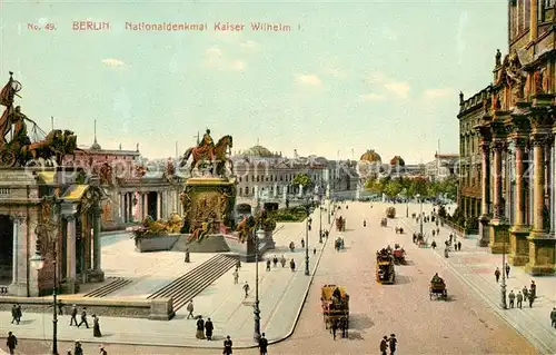 AK / Ansichtskarte Berlin Nationaldenkmal Kaiser Wilhelm I Kat. Berlin