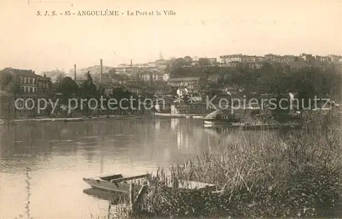 AK / Ansichtskarte Angouleme Le Port et la Ville Bords de la Charente Kat. Angouleme