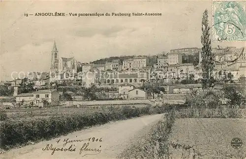 AK / Ansichtskarte Angouleme Vue panoramique du Faubourg Saint Ausonne Kat. Angouleme