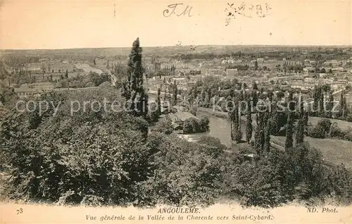 AK / Ansichtskarte Angouleme Vue generale de la Vallee de la Charente vers Saint Cybard Kat. Angouleme