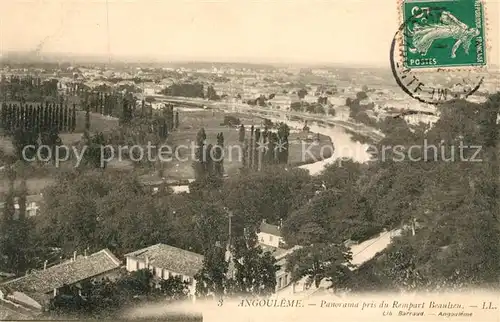 Angouleme Panorama pris du Rempart Beaulieu Vallee de la Charente Kat. Angouleme