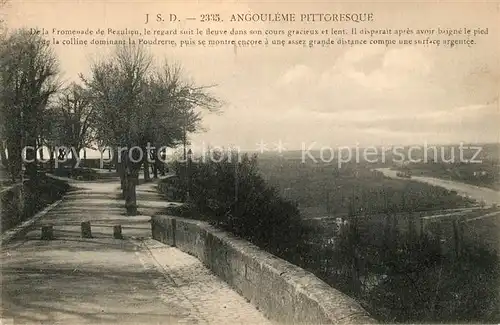 Angouleme Promenade de Beaulieu Vallee de la Charente Kat. Angouleme