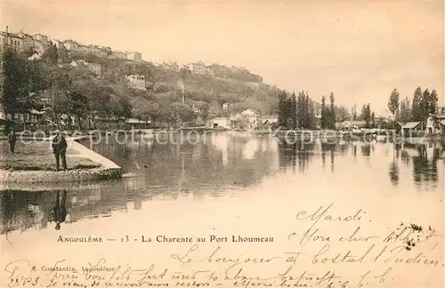 Angouleme La Charente au Port Lhoumeau Kat. Angouleme