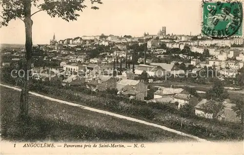 Angouleme Panorama pris de Saint Martin Kat. Angouleme