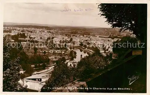 Angouleme Vallee de la Charente vue de Beaulieu Kat. Angouleme