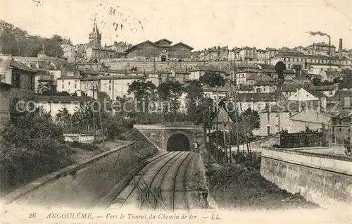 Angouleme Vers le Tunnel du Chemin de Fer Kat. Angouleme