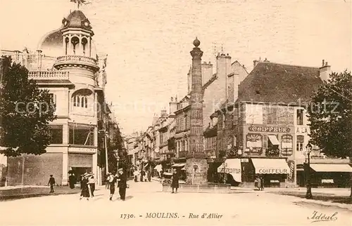 Moulins Allier Rue d Allier Kat. Moulins