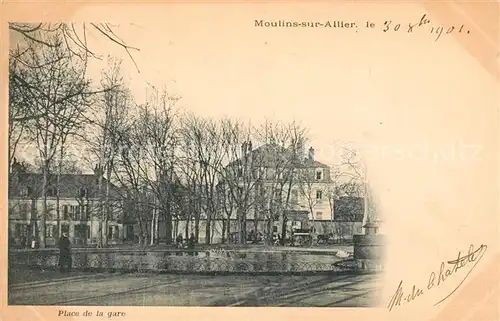 Moulins Allier Place de la gare Kat. Moulins