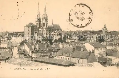 Moulins Allier Vue generale Eglise Sacre Coeur Kat. Moulins