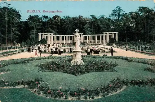 Berlin Rosengarten Denkmal Statue Kat. Berlin