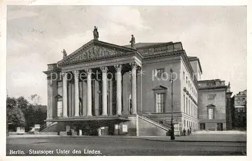 Berlin Staatsoper Unter den Linden Kat. Berlin