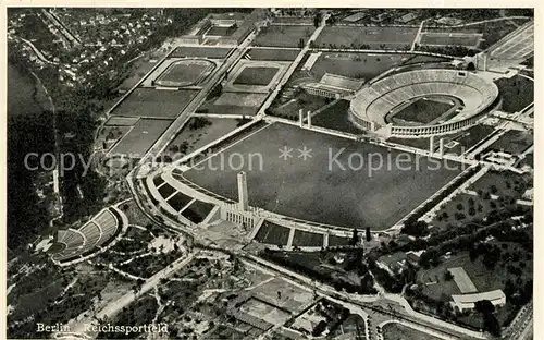 Berlin Reichssportfeld Fliegeraufnahme Kat. Berlin