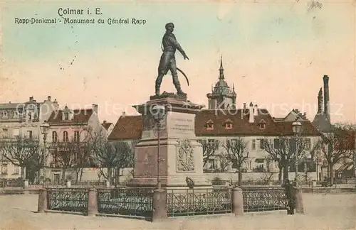Colmar Haut Rhin Elsass Rappdenkmal Monument du General Rapp Kat. Colmar