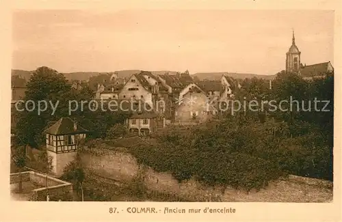 Colmar Haut Rhin Elsass Ancien mur d enceinte Eglise Kat. Colmar