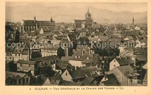 Colmar Haut Rhin Elsass Vue generale et la Chaine des Vosges Kat. Colmar